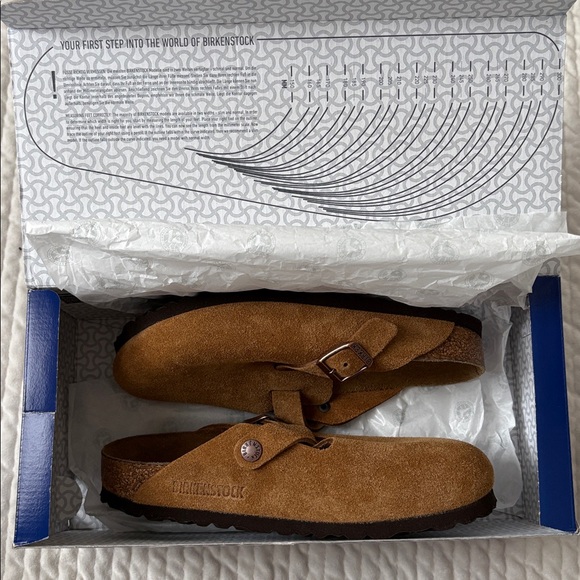 Birkenstock Boston Soft Footbed Clog in Mink Suede - Picture 6 of 8